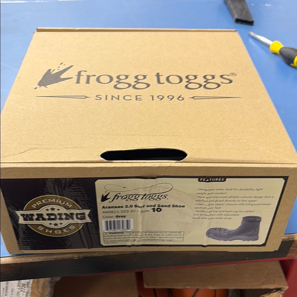Frogg Toggs Gray Aransas 3.0 Surf and Sand Shoe Size 10
